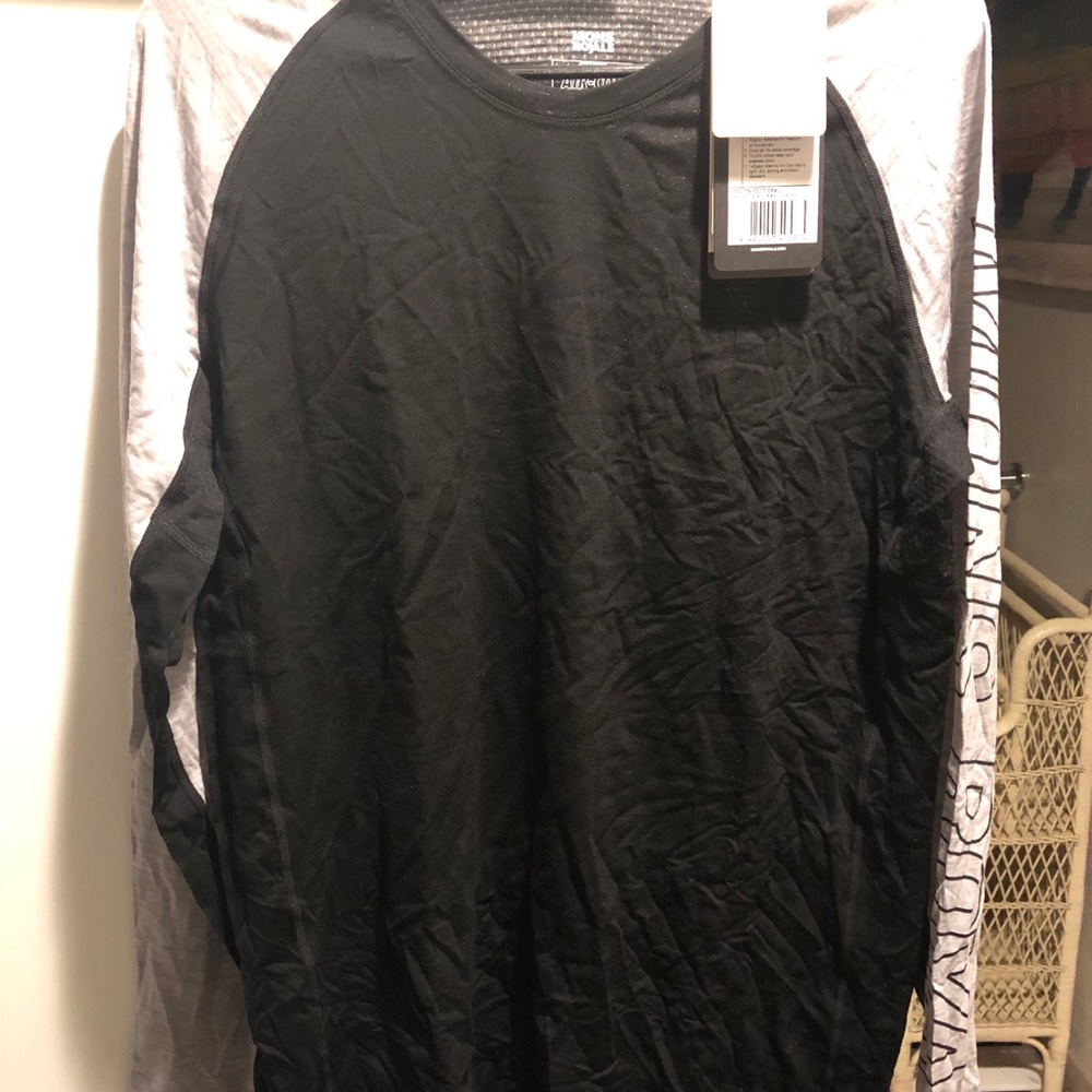 Men’s Mon Royals Merino Base Layer, Grey and Black